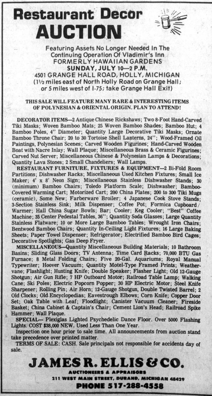 Hawaiian Gardens Resort Motel - Jul 6 1977 Vladmirs Inn Takes Over (newer photo)